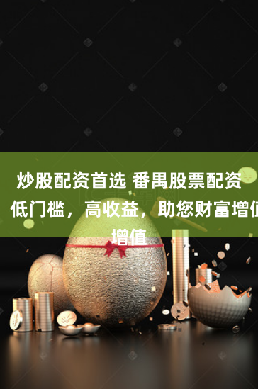 炒股配资首选 番禺股票配资:低门槛,高收益,助您财富增值